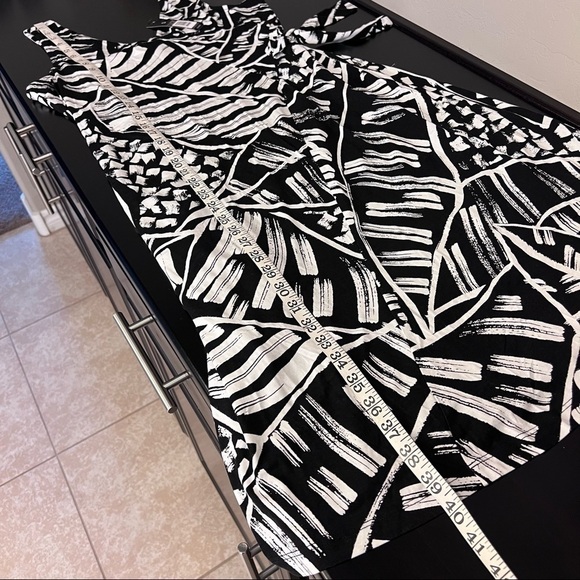 Nik + Zoe MOONLIT Palm dress, sleeveless, black and white, size S NWT - Picture 12 of 13